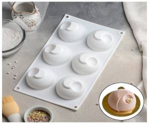 Форма для выпечки Доляна Десерт с фруктами 4324211, 30х17.5 см